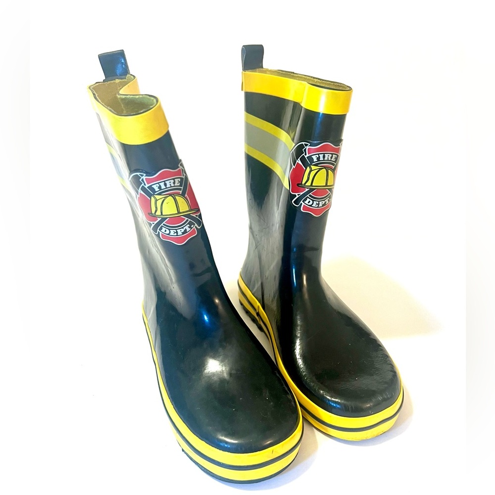 RuggedBear boys fireman rain boots size 1